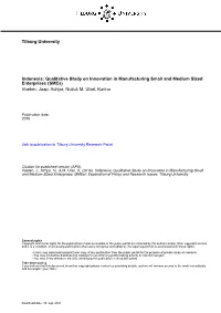 Tilburg University Indonesia: Qualitative Study on Innovation In