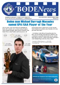 Boden Man Michael Darragh Macauley Named GPA/GAA Player of the Year