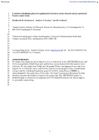 Loricifera Inhabiting Spherical Agglutinated Structures in the Abyssal Eastern Equatorial 2 Pacific Nodule Fields 3 4 Reinhardt M