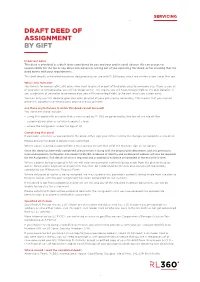 RL360 Deed of Assignment
