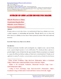 Sources of Open Access Ebooks for Reader