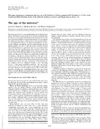 The Age of the Universe*