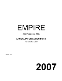 Annual Information Form