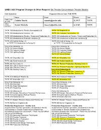 Change in Existing Course