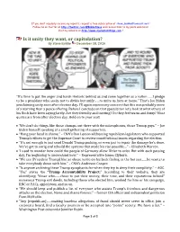 Is It Unity They Want, Or Capitulation? by Steve Bakke December 18, 2020