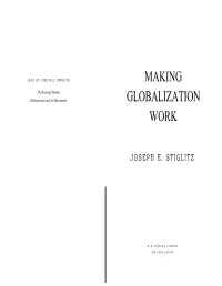 Making Globalization Work / Joseph E