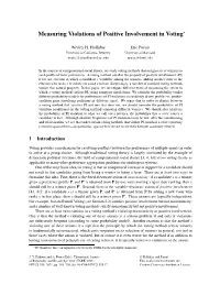 Measuring Violations of Positive Involvement in Voting*