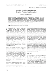 Orchids of Suspa-Kshamawoti, Dolakha -An Annotated Checklist
