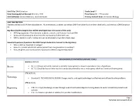 Page 1 Template Last Revised 8.28.12 Unit Title: DNA Extraction Date Developed/Last Revised: March 4, 2013 Unit Author(S): Jeani