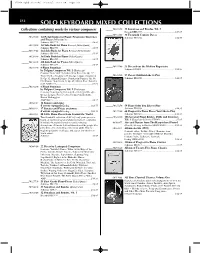 SOLO KEYBOARD MIXED COLLECTIONS Collections Containing Works by Various Composers ______50092970 32 Sonatinas and Rondos, Vol
