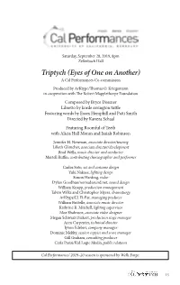 Triptych Eyes of One on Another