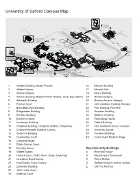 University of Salford Campus Map