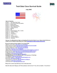 Tech Data Cisco Survival Guide