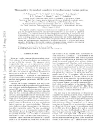 Three-Particle Electron-Hole Complexes in Two-Dimensional Electron Systems