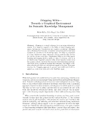 Towards a Graphical Environment for Semantic Knowledge Management