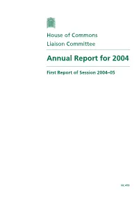 Annual Report for 2004