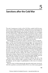Economic Sanctions Reconsidered, 3Rd Ed., Preview Chapter 5