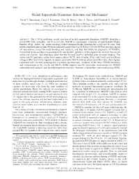 Nickel Superoxide Dismutase Structure and Mechanism† David P