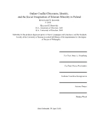Online Conflict Discourse, Identity, and the Social Imagination of Silesian Minority in Poland by Krzysztof E