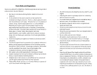 Prom Rules and Regulations Prom Guidelines