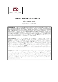 SANITARY IMPORTANCE of ARCOBACTER Arturo Levican Asenjo