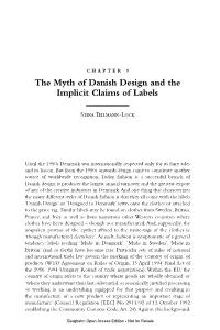 The Myth of Danish Design and the Implicit Claims of Labels