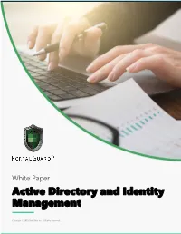Active Directory and Identity Management