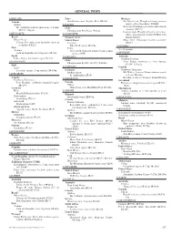 General Index Lep – Lil