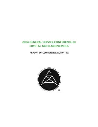 2014 General Service Conference of Crystal Meth Anonymous