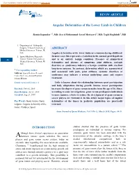 Angular Deformities of the Lower Limb in Children
