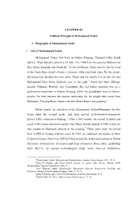 CHAPTER III Political Thought of Mohammad Natsir A. Biography Of