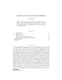 Elementary Proof of Dirichlet Theorem