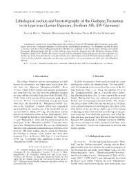 Lithological Section and Biostratigraphy of the Gosheim Formation in Its Type Area (Lower Bajocian, Swabian Alb, SW Germany)
