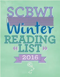 SCBWI Winter Reading List 2016