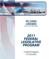 2011 Broward County Federal Legislative Program