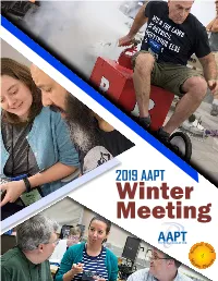 2019 AAPT Winter Meeting