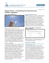 Defense Primer: Ground Based Strategic Deterrent (GBSD) Capabilities
