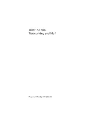 IRIX® Admin: Networking and Mail
