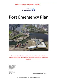 REDACTED VERSION Port of Sunderland Emergency Plan New Issue Original 01.03.2013