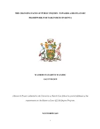 The Changing Faces of Public Inquiry: Towards a Regulatory