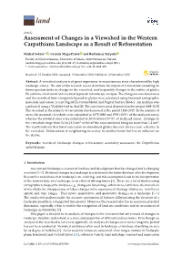 Assessment of Changes in a Viewshed in the Western Carpathians Landscape As a Result of Reforestation