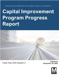 Capital Improvement Program Progress Report