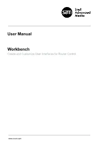 User Manual Workbench