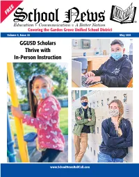 GGUSD Scholars Thrive with In-Person Instruction