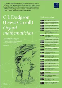 If Charles Dodgson (Lewis Carroll)