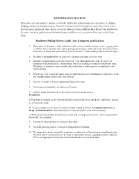 Modesty Policy/Dress Code -‐For Kampers and Kaleos