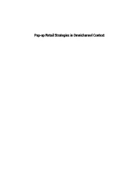 Pop-Up Retail Strategies in Omnichannel Context Pop-Up Retail Strategies in Omnichannel Context