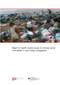 Report on Health Related Issues of Informal Sector Involvement in Solid Waste Management Imprint