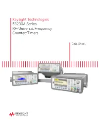 53200A Series RF/Universal Frequency Counter/Timers