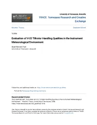 Evaluation of V-22 Tiltrotor Handling Qualities in the Instrument Meteorological Environment